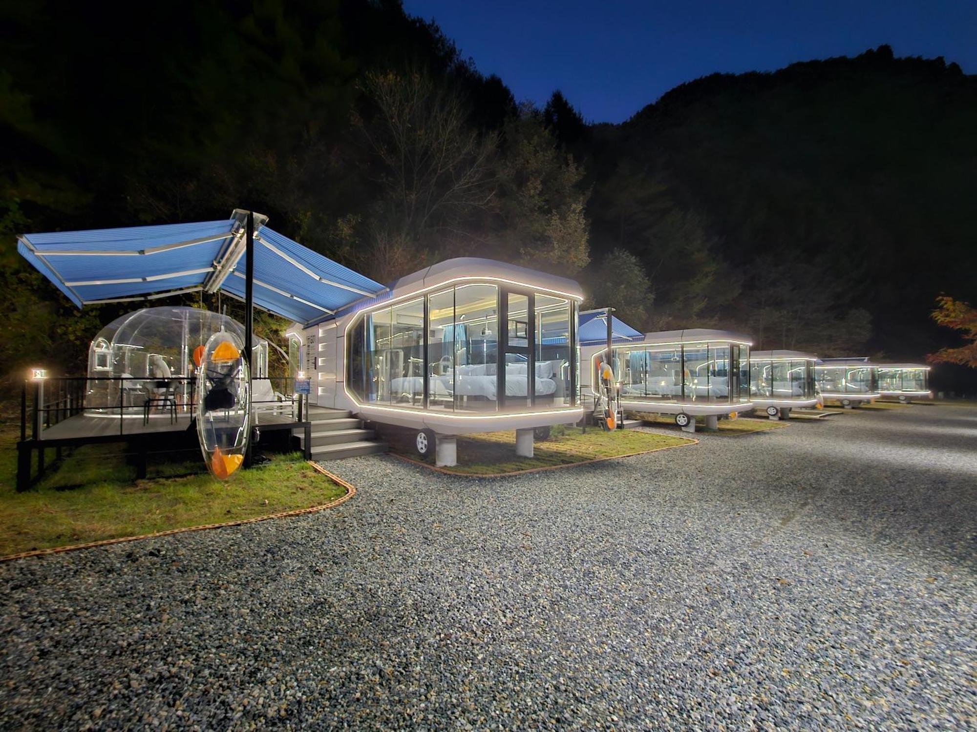 Galaxy X Hotel Type Caravan Glamping & Pension Pyeongchang Luaran gambar